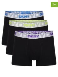 DKNY Bokserki (3 pary) w kolorze czarnym rozmiar: XL. Czarne bokserki DKNY, xl, bez wzorów. Za 70.08 zł.