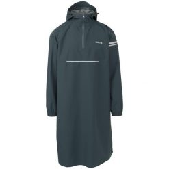Longsleeve Rain Poncho Deep Sea Green. Niebieskie kurtki przeciwdeszczowe AGU, bez wzorów, bez kaptura. Za 375.80 zł.
