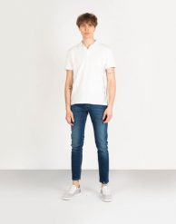 Pepe Jeans Koszulka Polo "Benson" | PM541674 | Benson | Mężczyzna | Biały. Białe koszulki polo Pepe Jeans, m, bez wzorów, z bawełny, bez kołnierzyka, bez ramiączek. W wyprzedaży za 139.00 zł.