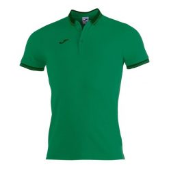 Koszulka polo do tenisa męska Joma Bali II. Zielone koszulki polo Joma, m, bez wzorów, z bawełny, bez kołnierzyka, bez ramiączek. W wyprzedaży za 127.15 zł.