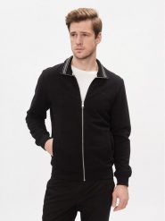S.Oliver Bluza 2140256 Czarny Regular Fit. Czarne bluzy S.Oliver, m, bez wzorów, z bawełny, bez kaptura. Za 229.99 zł.