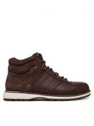 Tommy Hilfiger Trzewiki Corporate Outdoor Warm Lth Boot FM0FM05991 Brązowy. Brązowe botki sznurowane Tommy Hilfiger, bez wzorów, ze skóry, bez obcasa, bez zapięcia. Za 649.99 zł.
