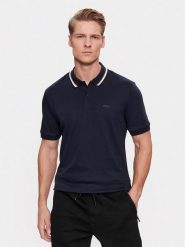 Boss Polo Penrose 38 50469360 Granatowy Regular Fit. Niebieskie koszulki polo Boss, l, bez wzorów, z bawełny, bez kołnierzyka, bez ramiączek. Za 289.99 zł.