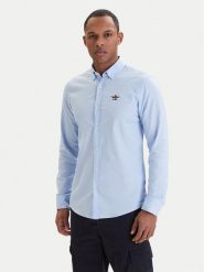 Aeronautica Militare Koszula 261CA1320UCT03532 Błękitny Regular Fit. Niebieskie koszule Aeronautica Militare, l, bez wzorów, z bawełny, bez kołnierzyka, bez ramiączek. Za 399.99 zł.