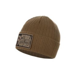 Czapka męska Pitbull zimowa Silvas Blood Dog. Brązowe czapki zimowe PITBULL, bez wzorów. Za 59.00 zł.