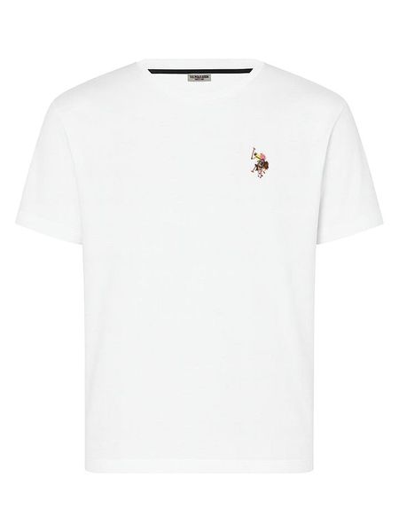U.S. Polo Assn. Koszulka w kolorze białym rozmiar: M. Białe bezrękawniki U.S. Polo Assn., m, bez wzorów, z bawełny, bez kołnierzyka, bez ramiączek. Za 96.60 zł.