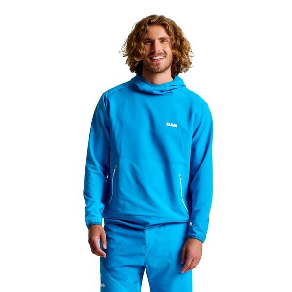 Bluza Slam Foil Tech Hoodie Dorośli. Niebieskie bluzy z kapturem SLAM, l, bez wzorów, z lycry, z kapturem. Za 647.99 zł.