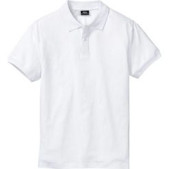 Shirt polo basic bonprix biały. Koszulki polo marki bonprix. Za 37.99 zł.