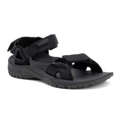 Sandały męskie Jack Wolfskin Lakewood Ride. Czarne sandały Jack Wolfskin, bez zapięcia. Za 219.99 zł.