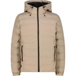 Kurtka ocieplana męska CMP 35K3697 Fix Hood. Brązowe kurtki CMP, m, bez wzorów, z materiału, bez kaptura. Za 609.91 zł.
