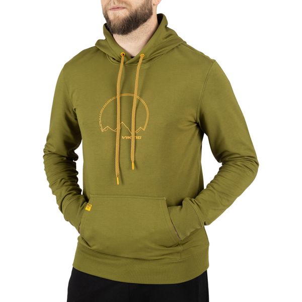 Bluza męska VIKING Panaka Hoodie Bamboo. Zielone bluzy z kapturem Viking, l, bez wzorów, z elastanu, z kapturem. Za 130.00 zł.