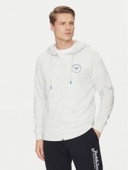 Jack&Jones Bluza Simon 12269366 Biały Standard Fit. Białe bluzy Jack&Jones, m, bez wzorów, z bawełny, bez kaptura. Za 79.99 zł.