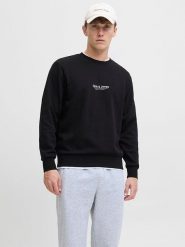 Jack & Jones Bluza w kolorze czarnym rozmiar: XXL. Czarne bluzy Jack & Jones, xxl, bez wzorów, bez kaptura. Za 110.04 zł.