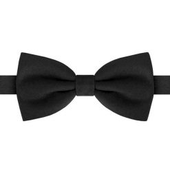 Bawełniana Mucha Męska His Story - Czarna. Czarne krawaty i muchy His Story, z aplikacjami, z bawełny. Za 45.00 zł.