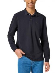 Wrangler Koszulka polo w kolorze czarnym rozmiar: XL. Czarne bezrękawniki Wrangler, xl, bez wzorów, z bawełny, bez kołnierzyka, bez ramiączek. Za 128.25 zł.
