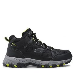 Trapery Skechers. Czarne trapery Skechers, bez zapięcia. Za 429.99 zł.