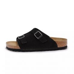 Sandały Birkenstock Zurich Suede. Brązowe sandały Birkenstock, z materiału, bez zapięcia. Za 628.80 zł.