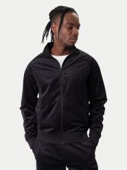 Guess Bluza Z6RQ01 KD612 Czarny Regular Fit. Czarne bluzy Guess, m, z aplikacjami, z syntetyku, bez kaptura. Za 439.99 zł.