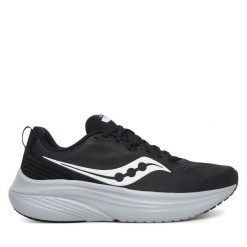 Buty do biegania Saucony. Czarne buty do biegania Saucony, bez wzorów, bez zapięcia, do biegania. Za 459.99 zł.