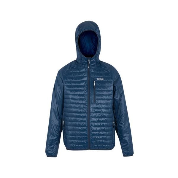 Kurtka puchowa Regatta Rowak. Niebieskie kurtki Regatta, bez wzorów, z puchu, bez kaptura. Za 149.99 zł.