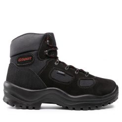 Trekkingi Grisport. Czarne botki sznurowane Grisport, bez wzorów, bez obcasa, bez zapięcia. Za 219.99 zł.
