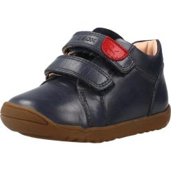 Buty GEOX B254NB 0CL22 Niebieski. Niebieskie buty turystyczne Geox, bez wzorów, ze skóry, bez zapięcia, na fitness i siłownię. Za 149.99 zł.
