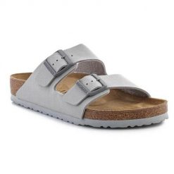 Klapki męskie Birkenstock Arizona. Szare klapki Birkenstock, z materiału. Za 517.00 zł.