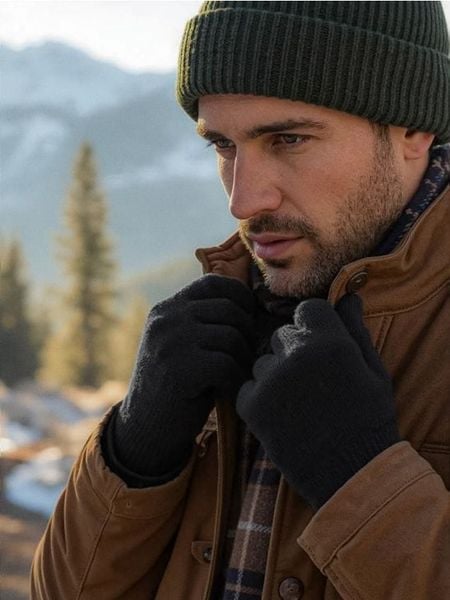 Rękawiczki 2 pack - czarny. Czarne rękawiczki Sinsay, bez wzorów. Za 7.99 zł.