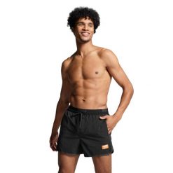 Kąpielówki męskie Puma, Track Shorts, czarne. Czarne kąpielówki Puma, m, bez wzorów, z dresówki, krótkie. Za 216.99 zł.