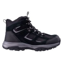 Hi-Tec Buty turystyczne Diroda Mid z membraną czarne. Czarne buty turystyczne bez wzorów, z gumy, bez zapięcia, trekkingowe. Za 426.50 zł.