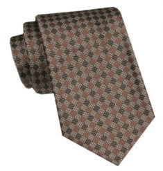Elegancki Krawat Męski Angelo di Monti - Odcienie Brązów i Beżów. Krawaty i muchy Angelo di Monti, bez wzorów, z tkaniny. Za 45.00 zł.
