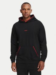 HUGO Bluza Noah 50566164 Czarny Regular Fit. Czarne bluzy Hugo, m, bez wzorów, z bawełny, bez kaptura. Za 429.99 zł.