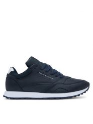 Tommy Hilfiger Sneakersy New Runner Eva Ess FM0FM05512 Granatowy. Niebieskie buty sportowe casual Tommy Hilfiger, bez wzorów, ze skóry, bez zapięcia. Za 389.99 zł.
