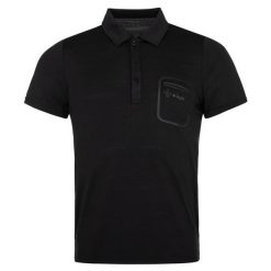 Męska koszulka polo Kilpi GIVRY-M. Czarne koszulki polo Kilpi, m, bez wzorów, bez kołnierzyka, bez ramiączek, trekkingowe. Za 184.99 zł.