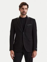 KARL LAGERFELD Marynarka 155245 564010 Czarny Slim Fit. Czarne garnitury KARL LAGERFELD, m, bez wzorów, z syntetyku. Za 1,769.00 zł.