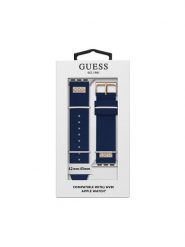 Guess Wymienny pasek do zegarka Apple Watch CS3004S3 Granatowy. Niebieskie paski Guess, z aplikacjami. Za 299.99 zł.