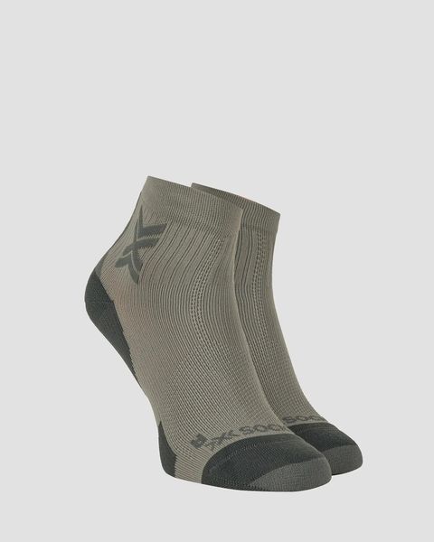 Skarpety unisex X-Socks RUN DISCOVER ANKLE RAINCLOUD/X BLACK G221. Szare skarpety X-Socks, bez wzorów. Za 99.99 zł.