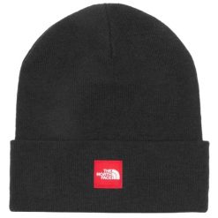 Czapka męska Red Box Beanie. Czarne czapki zimowe The North Face, bez wzorów, z poliesteru. Za 119.99 zł.