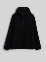 4F Polar regular z kapturem męski - czarny 3XL. Czarne bluzy z polaru 4F, na jesień, m, bez wzorów, z polaru, z kapturem. Za 169.99 zł.