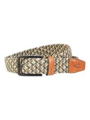 Camel Active Pasek w kolorze ciemnozoelono-karmelowo-beżowym rozmiar: L. Brązowe paski Camel Active, bez wzorów, z materiału. Za 92.21 zł.