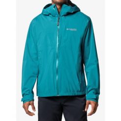 Kurtka przeciwdeszczowa męska Columbia Ampli-Dry II Shell. Zielone kurtki Columbia, m, bez wzorów, bez kaptura. Za 485.99 zł.