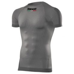 Podkoszulek rowerowy TS1. Szare podkoszulki SIXS, s, bez wzorów, ze skóry, bez ramiączek. Za 255.10 zł.