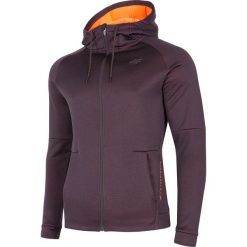 Bluza treningowa męska BLMF273 - burgund melanż. Bluzy z kapturem marki 4F. W wyprzedaży za 179.99 zł.