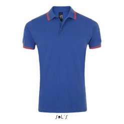 Polo Sol's Pasadena. Niebieskie koszulki polo SOL'S, m, bez wzorów, bez kołnierzyka, bez ramiączek. Za 134.50 zł.