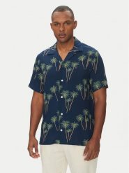 Tommy Hilfiger Koszula MW0MW38580 Granatowy Regular Fit. Niebieskie koszule Tommy Hilfiger, m, bez wzorów, bez kołnierzyka, bez ramiączek. Za 379.99 zł.