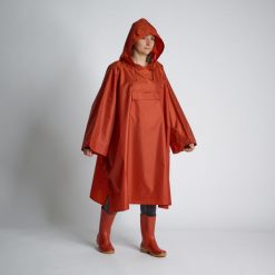 Poncho Solognac Glenarm. Brązowe kurtki przeciwdeszczowe SOLOGNAC, uniwersalny, bez wzorów, z materiału, bez kaptura. Za 69.99 zł.