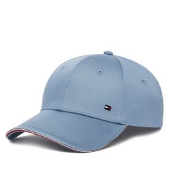 Czapka z daszkiem Tommy Hilfiger. Niebieskie czapki z daszkiem Tommy Hilfiger, bez wzorów. Za 219.99 zł.