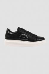KARL LAGERFELD Czarne sneakersy męskie KAPRI Maison Karl Tumble, Rozmiar 44. Czarne buty sportowe casual KARL LAGERFELD, z aplikacjami, ze skóry, bez zapięcia. W wyprzedaży za 609.99 zł.