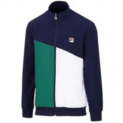 Bluza sportowa męska Fila Marcus. Niebieskie bluzy bez kaptura Fila, m, bez wzorów, z materiału, bez kaptura. Za 421.00 zł.