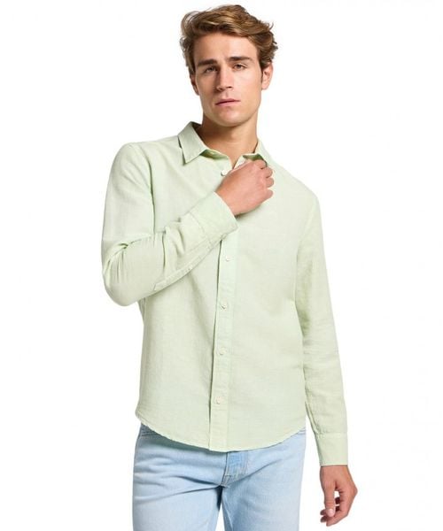 MESKA KOSZULA LEE PATCH SHIRT SOFT SAGE 112363905. Koszule Lee, xl, bez wzorów, bez kołnierzyka, bez ramiączek. Za 169.99 zł.